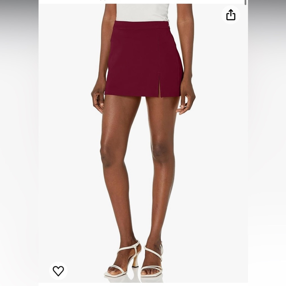 NWT Steve Madden Cameron Mini Skirt in Maroon